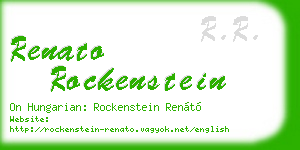 renato rockenstein business card
