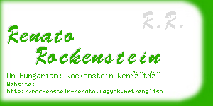 renato rockenstein business card